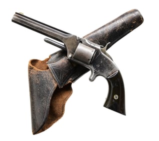 SMITH & WESSON NO. 2 ARMY REVOVER & HOLSTER.