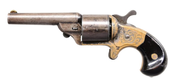 MOORE TEAT-FIRE FRONT LOADING REVOLVER.