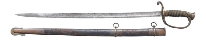 "AS FOUND" CIVIL WAR NAVAL OFFICER"S SWORD.