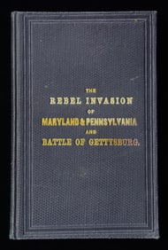 FINE 1864 PRINTED "THE REBEL INVASION OF MARYLAND