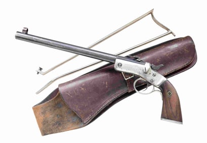 STEVENS NO. 40 POCKET RIFLE WITH STOCK.