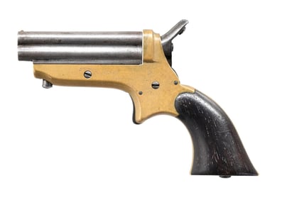 CIVIL WAR ERA 4-BARREL SHARPS PEPPERBOX PISTOL.