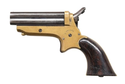 C. SHARPS MODEL 1C 4 BARREL DERINGER.