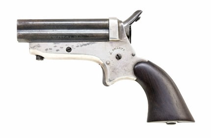 C. SHARPS 1ST MODEL PEPPERBOX PISTOL.