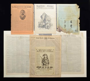 GROUP OF 20 WESTERN NEWSPAPERS CONCERING JAMES