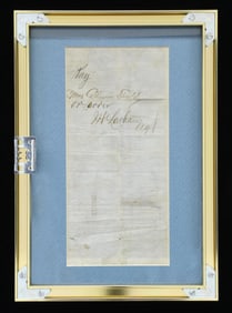 WELLS FARGO RECEIPT, VIRGINIA CITY NEVADA FOR GOLD