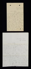 TWO GREAT TOMBSTONE LETTERS 1880.