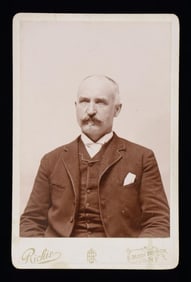 RARE CABINET CARD MUG SHOT OF "KING OF CROOKS"