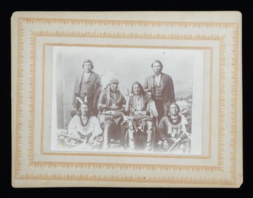 FINE PHOTOGRAPH OF "CHIEF WHITE EAGLE" & OTHER