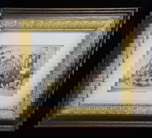 "SANTA CLARA INDIANS" FRAMED PHOTOGRAPH.