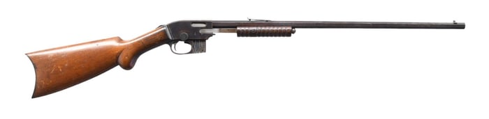 LOT OF 2 WINCHESTER & SAVAGE SLIDE ACTION RIFLES.