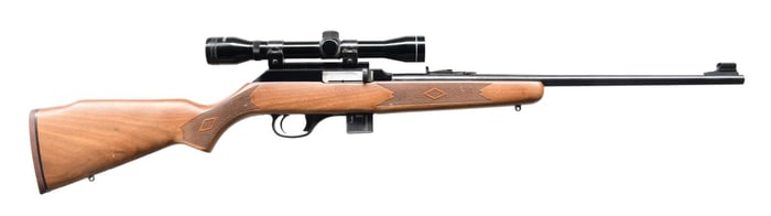 MARLIN MODEL 922M SEMI-AUTOMATIC RIFLE WITH SCOPE.