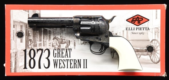 PIETTA / KC LLC ENGRAVED MODEL 1873 SINGLE ACTION
