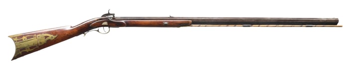 INTERNAL LOCK HALF-STOCK PERCUSSION RIFLE.