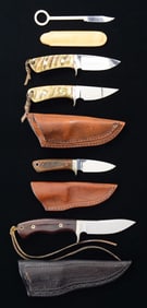 5 CISCO FIXED BLADE KNIVES