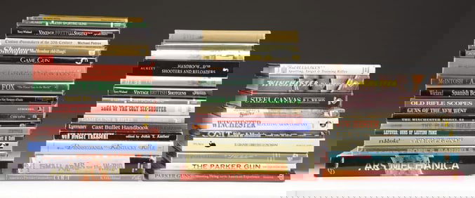 COLLECTION OF 40 FIREARM REFERENCE BOOKS.