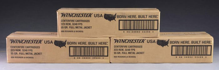 1800 RDS. (3 SEALED CASES) WINCHESTER 223 REM. 55