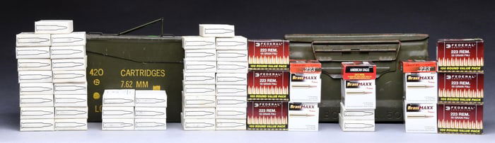 LOT OF 223 REM/5.56 NATO AMMO.