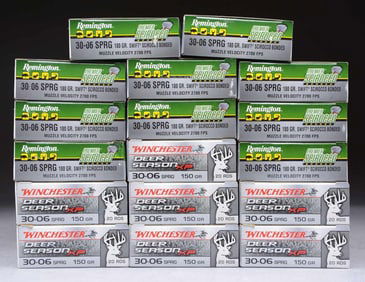 340 RDS. (17 BOXES) OF 30-06 AMMO.