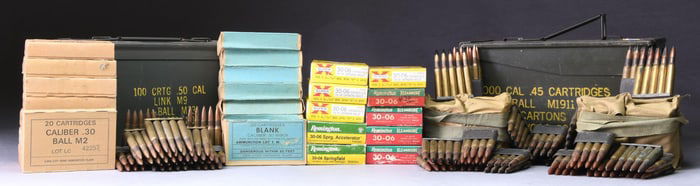 ASSORTMENT OF MILITARY & CIVILIAN 30-06 AMMO.