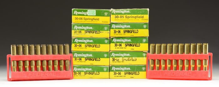 220 ROUNDS OF ASSORTED .30-06 SPRINGFIELD