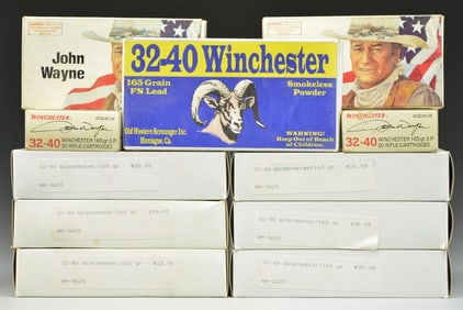 212 RDS. (11 BOXES) OF 32-40 WIN AMMO.