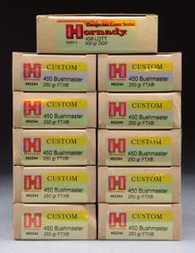 10 BOXES 450 BUSHMASTER & 1 BOX 458 LOTT.