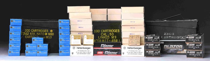 ASSORTMENT OF 9MM PARABELLUM AMMO.