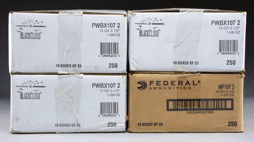 1,000 RDS. (4 CASES) FEDERAL 10 GA., 3 1/2" AMMO.