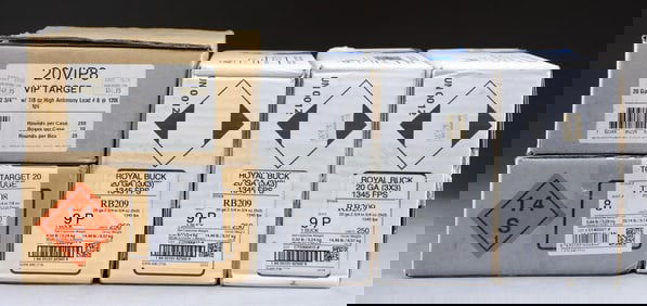 1,250 RDS. (5 CASES) 20 GA., 2 3/4" AMMO.