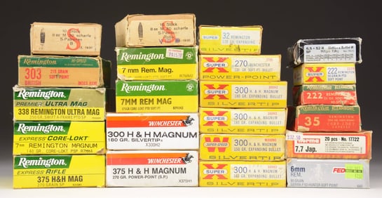 LOT OF ASSORTED RIFLE AMMUNITION.