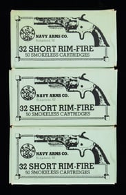 LOT OF 130 ROUNDS OF NAVY ARMS .32 SHORT RIMFIRE