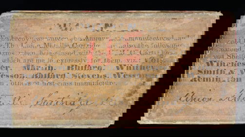 FULL BOX OF ANTIQUE UMC .38-44 TARGET REVOLVER