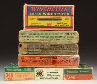 LOT OF ASSORTED VINTAGE RIFLE AMMUNITION.