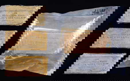 LOT OF 4 ANTIQUE BOXES OF FRANKFORD ARSENAL .45