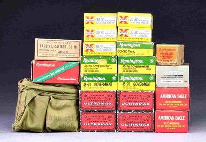 MIXED LOT OF RIFLE AMMO.