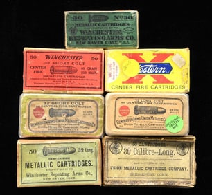 LOT OF VINTAGE PISTOL CALIBER AMMUNITION.