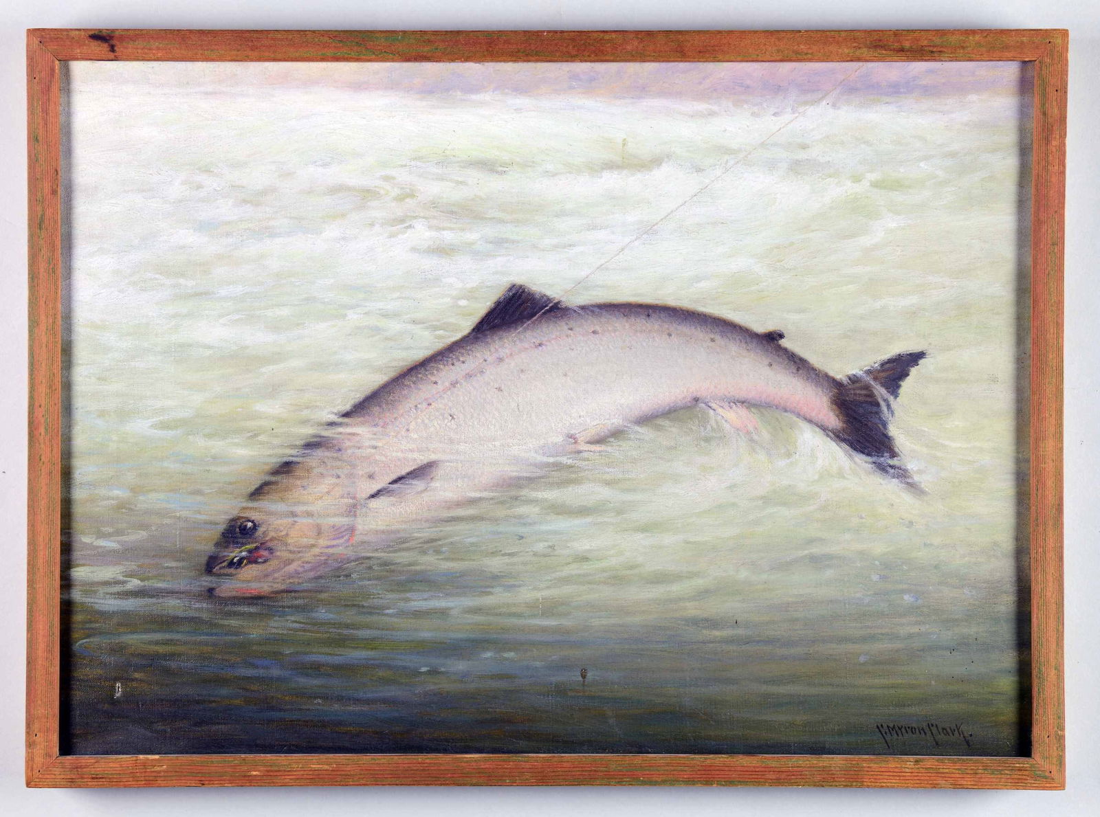 C. MYRON CLARK (American, 1858-1925) LEAPING (1 of 2)