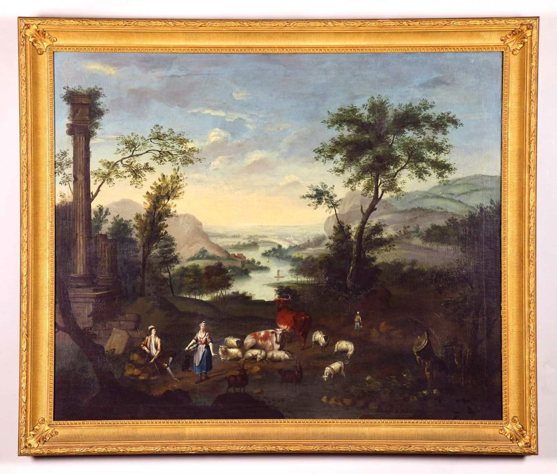 A 'ROMANTIC' PANORAMIC EUROPEAN LANDSCAPE. (1 of 1)