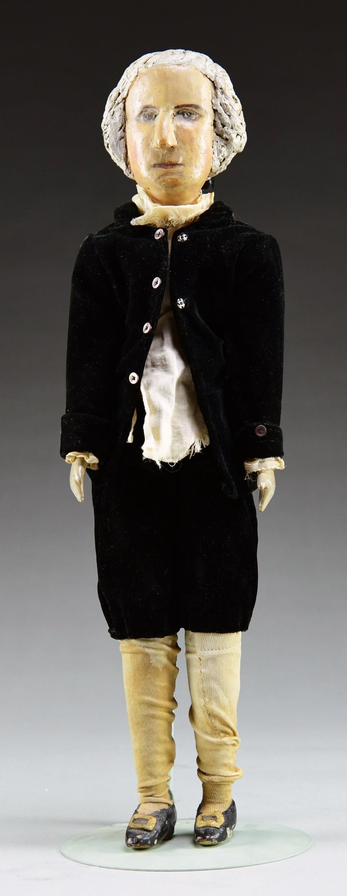 FOLK ART CARVED WOODEN FIGURE OF GEORGE (1 of 2)