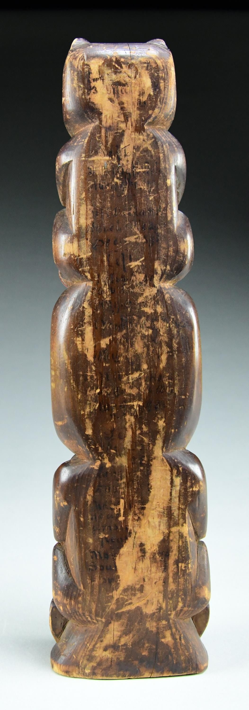 A FINE & UNUSUAL 19th CENTURY CARVED HAIDA PAINTED (1 of 2)