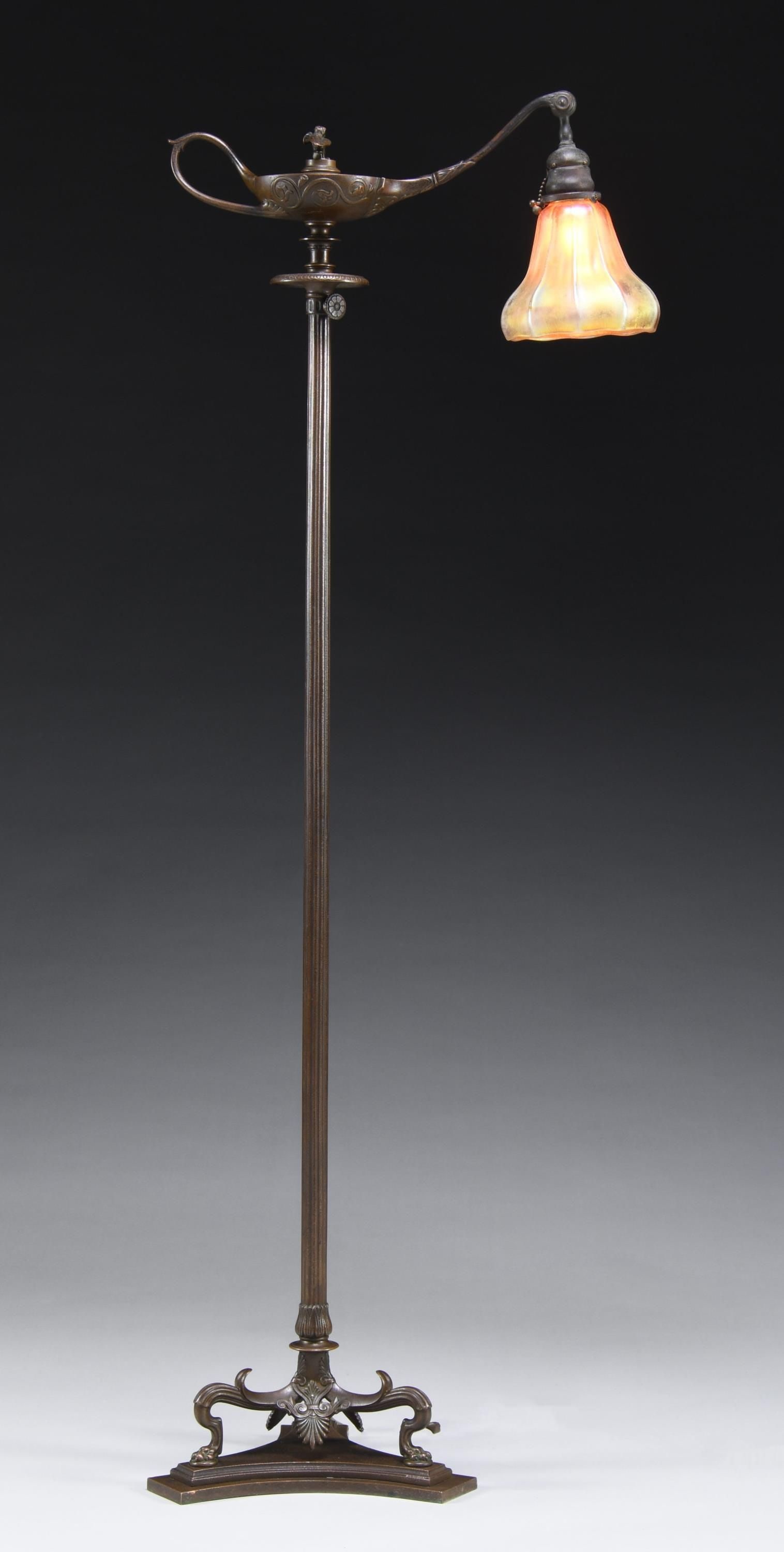 TIFFANY STUDIOS ALADDIN FLOOR LAMP. (1 of 4)