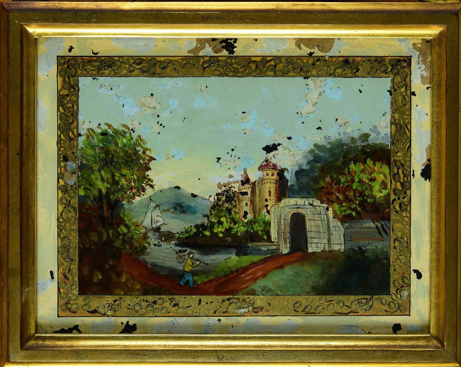 WALTHAM WEIGHT DRIVEN BANJO CLOCK. (1 of 4)