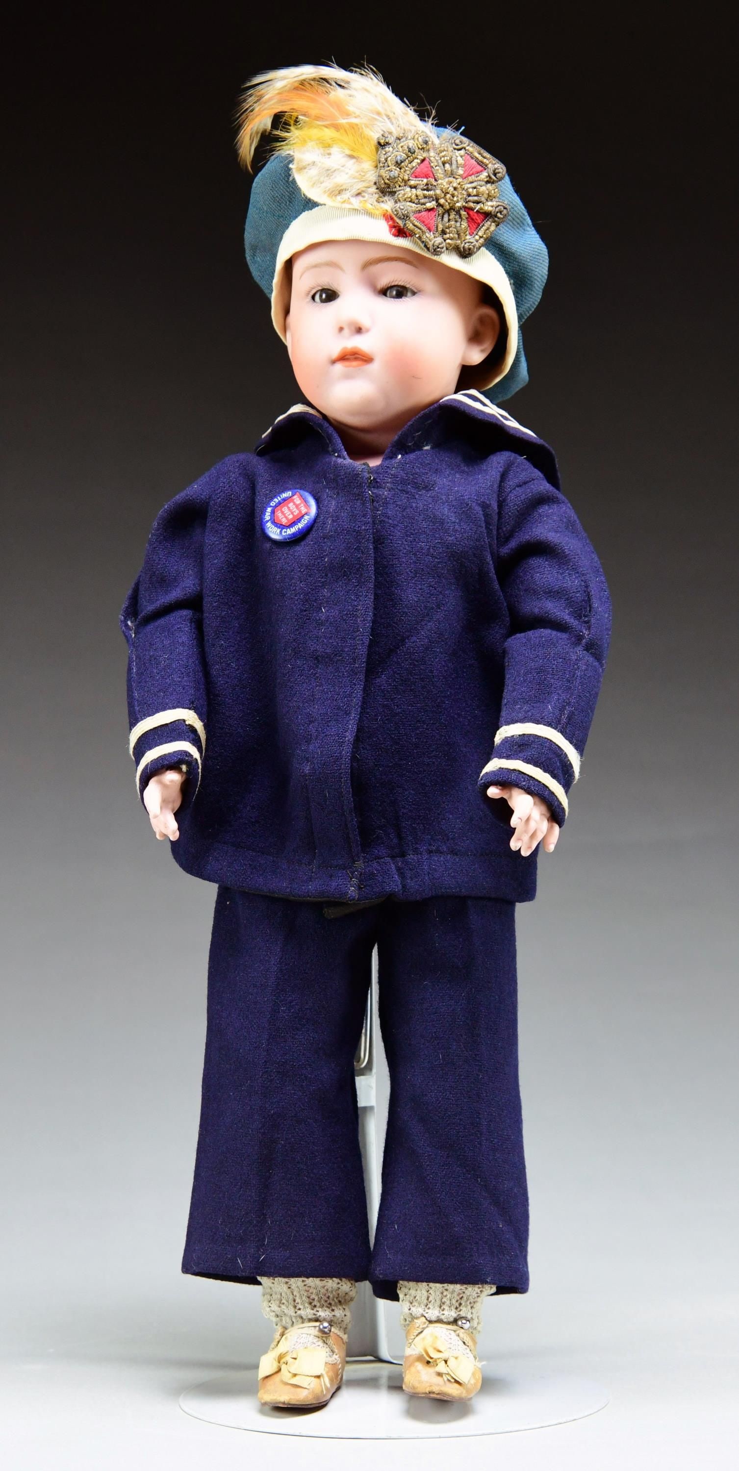GERMAN POUTY SAILOR DOLL #7. (1 of 3)