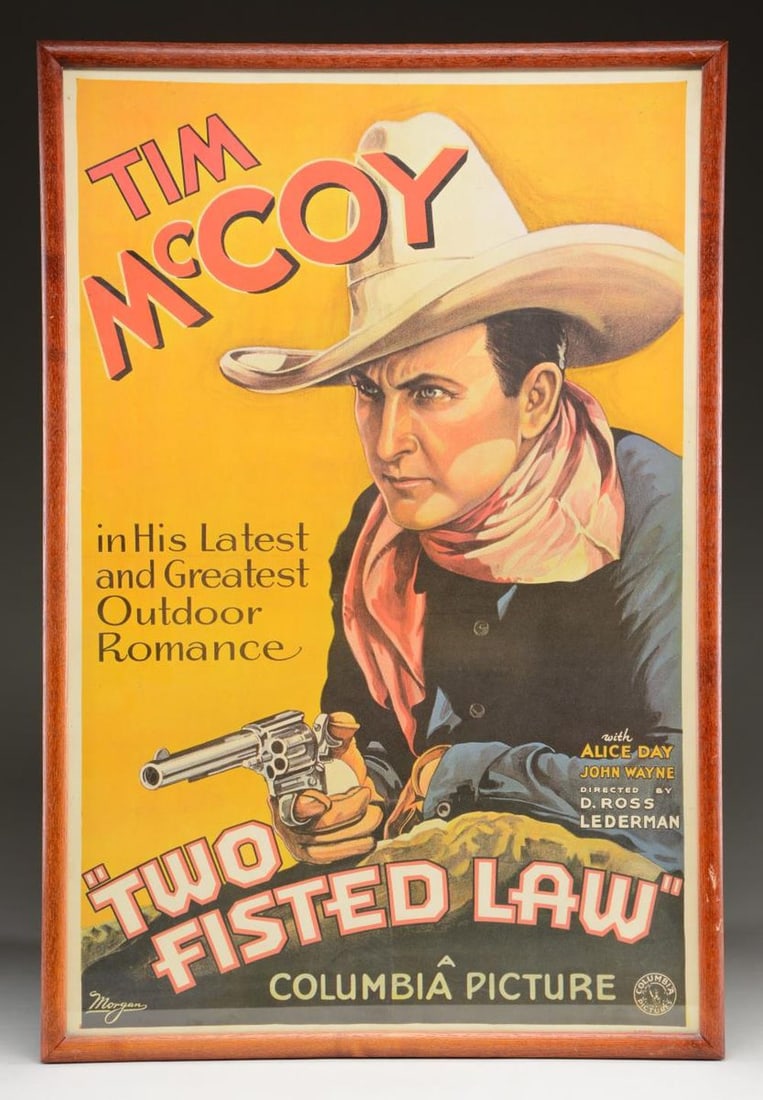 MOVIE POSTER "TWO FISTED LAW" TIM MCCOY & JOHN (1 of 1)
