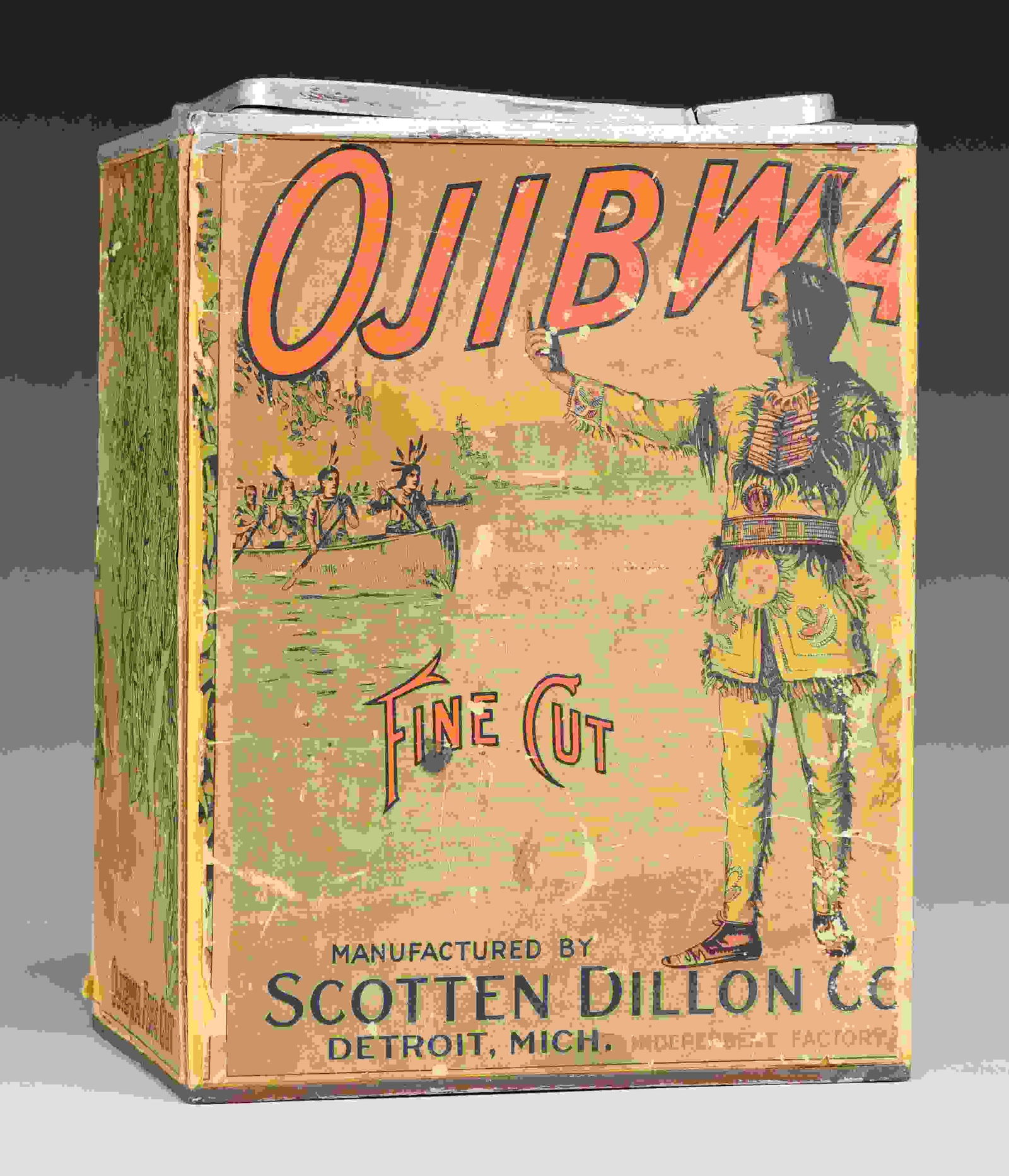 OJIBWA TOBACCO CONTAINER. (1 of 1)