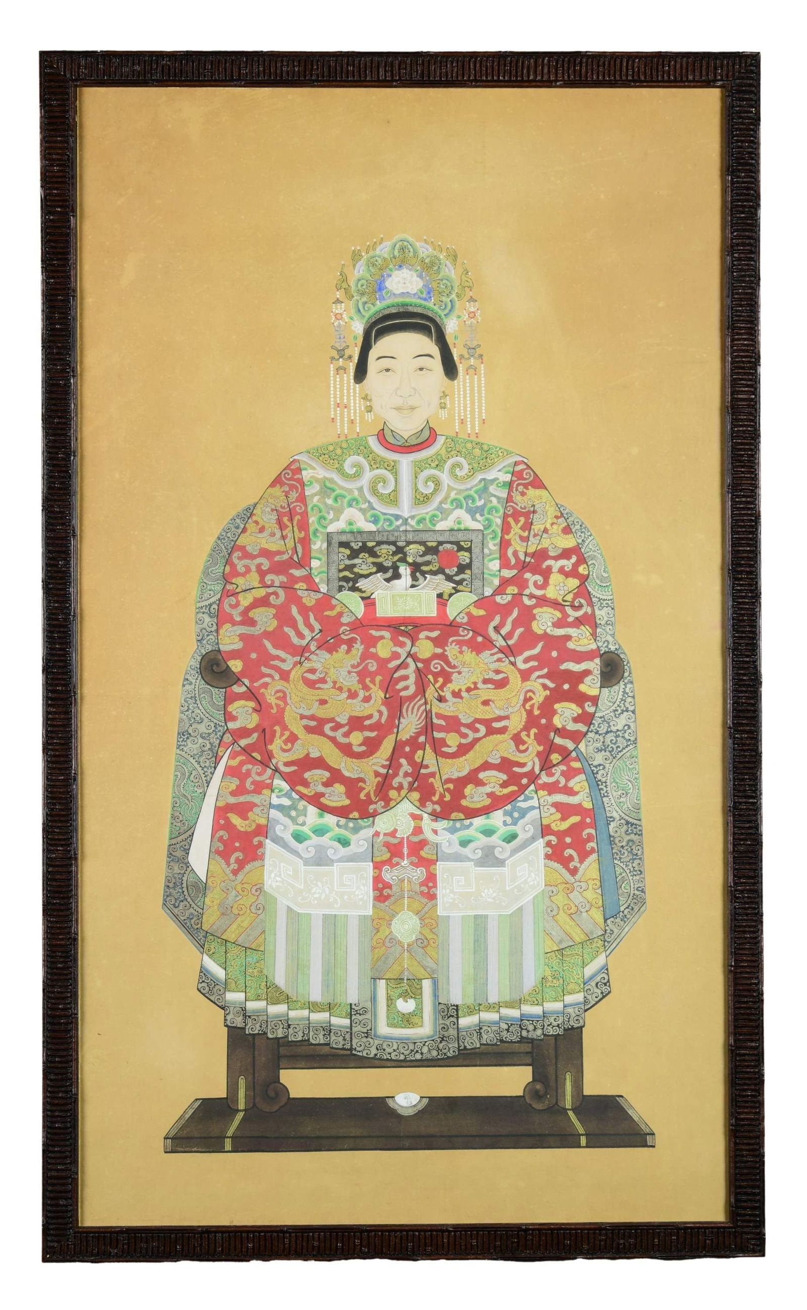 UNSIGNED PORTRAIT OF A ROYAL PRINCESS SEATED ON (1 of 1)