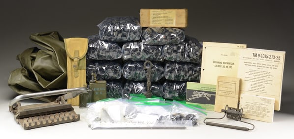LARGE GROUPING OF VERY DESIRABLE 50 BMG M2HB PARTS