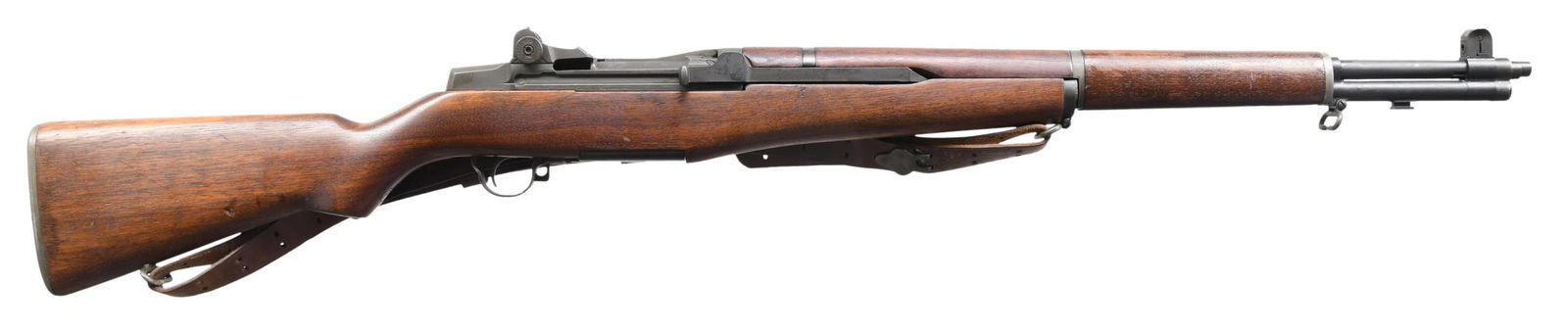 HIGH CONDITION HARRINGTON AND RICHARDSON M1: GARAND SEMI-AUTO MILITARY RIFLE. Cal. 30-06. S# 5597200. Bbl. 24". Bbl. markings include "HRA" and "3-55". Throat and muzzle gauge 1.0. All visible parts markings are "HRA" except hammer is "SA".T105E