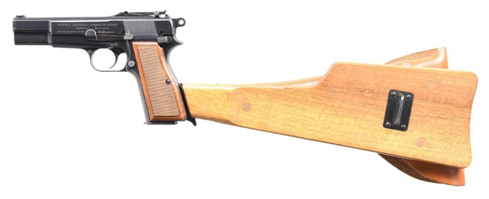 PREWAR BELGIAN ARMY FN HIGH POWER SEMI AUTO